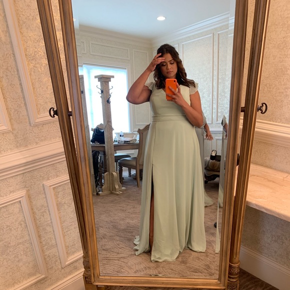 Azazie Dresses & Skirts - Dusty Sage - AZAZIE CLAUDINE SIZE- A16